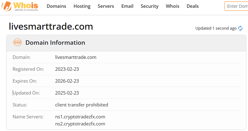 Результаты поиска Whois