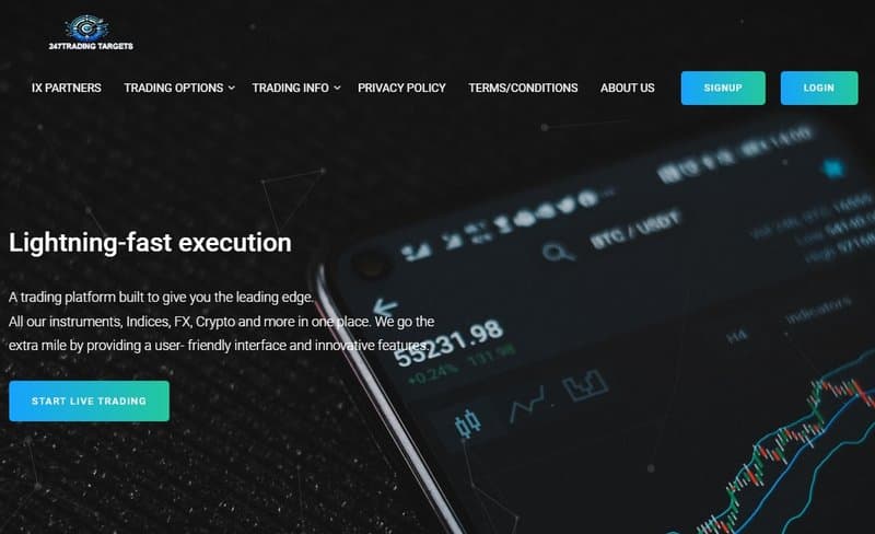 Aircrypt Tradesに似たウェブサイトデザイン