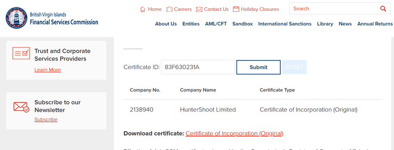 Registration Information Verification