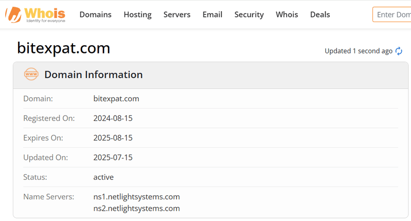 ผลการค้นหา Whois