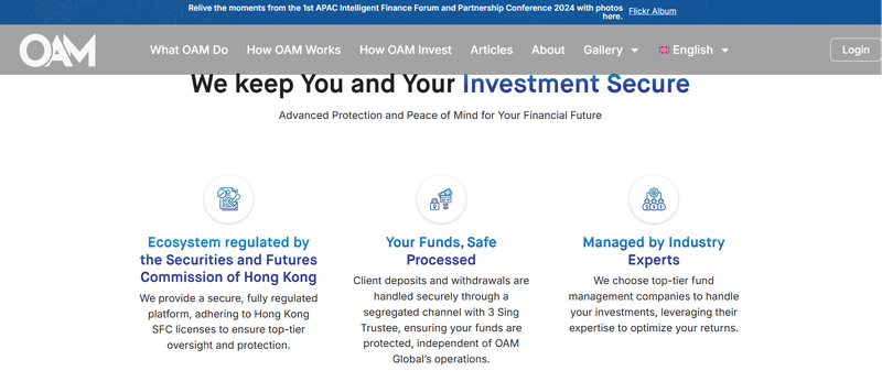 Claimed financial regulation on the website
