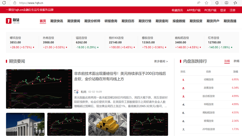 Sitio web de 一期货