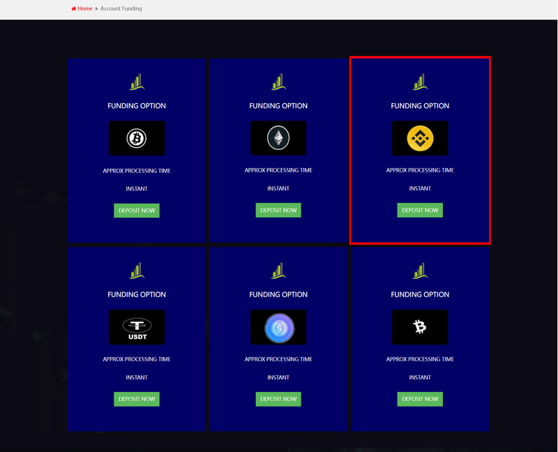 account funding