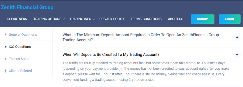 Zenith FinancialGroup Market