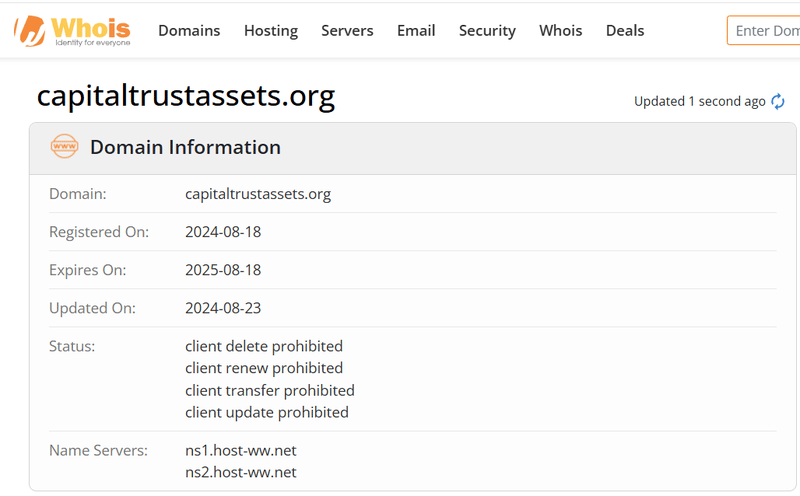 Whois Query Result