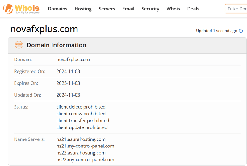 Whois Query Result