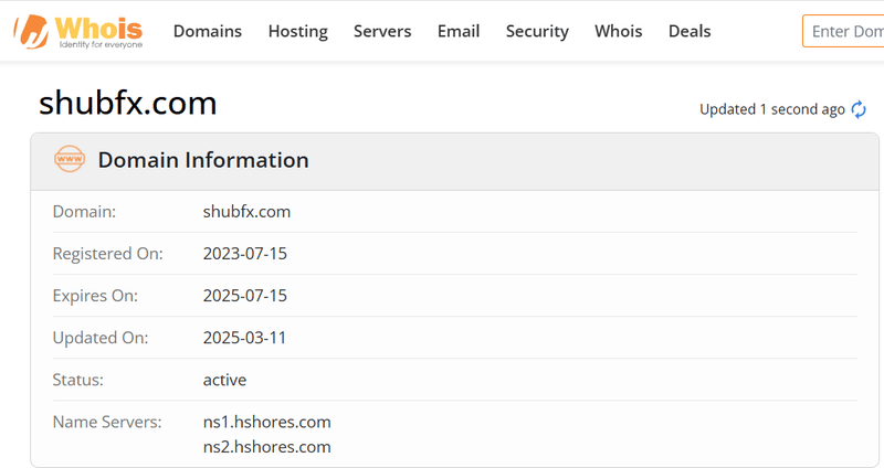 Whois Query Result