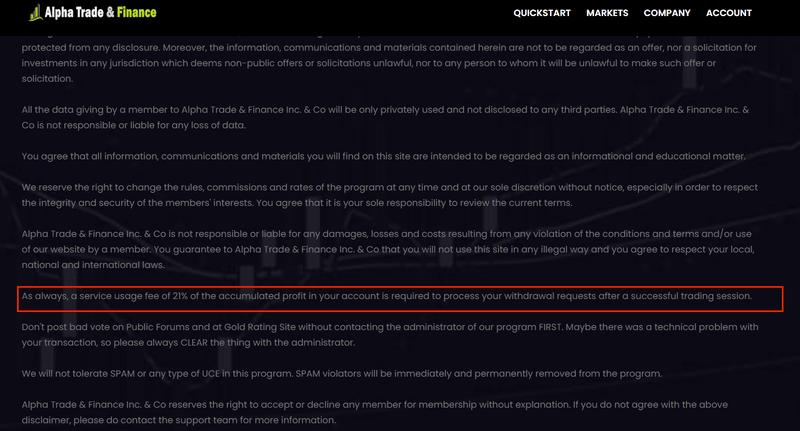 Withdrawal fees
