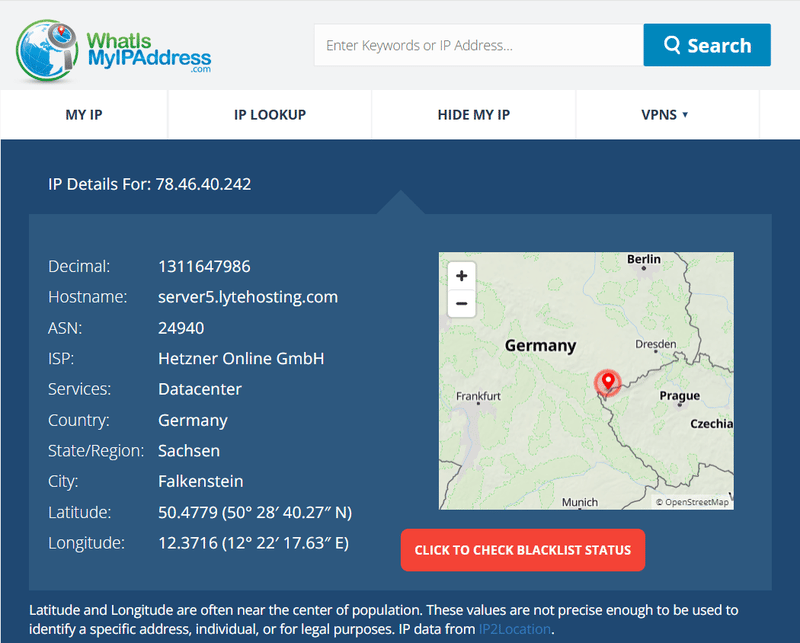 What Is My IP Address Query Result