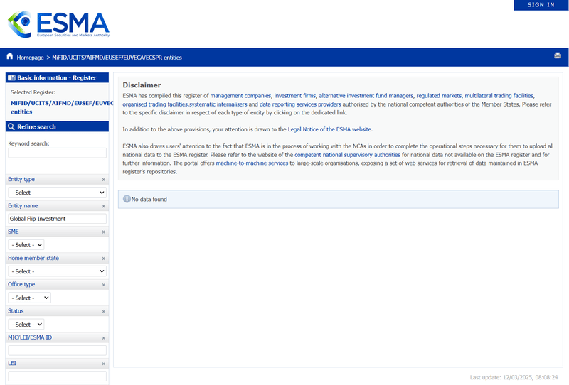 สำนักการควบคุมหลักทรัพย์และตลาดยุโรป (ESMA)