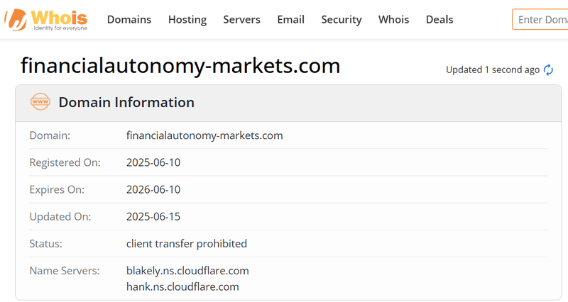 Whois Query Result