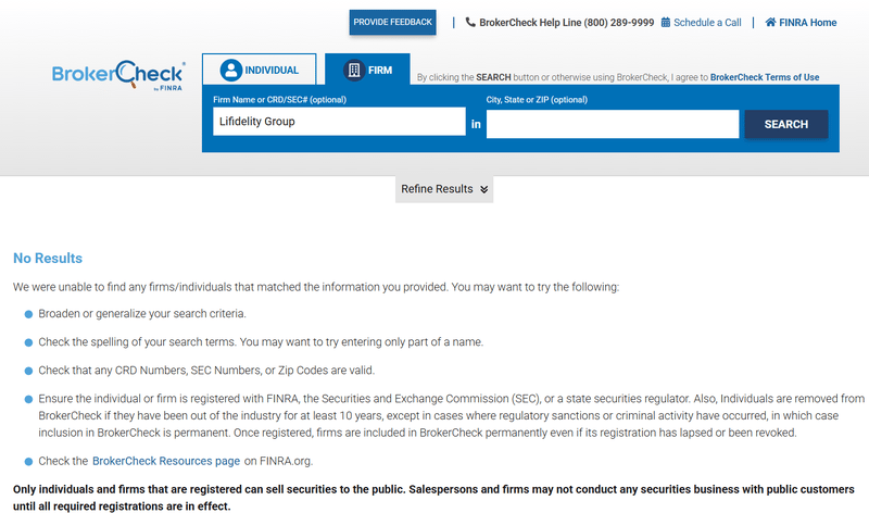 ผลการค้นหาของ FINRA