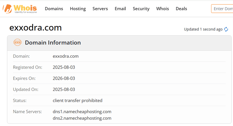 Whois Query Result