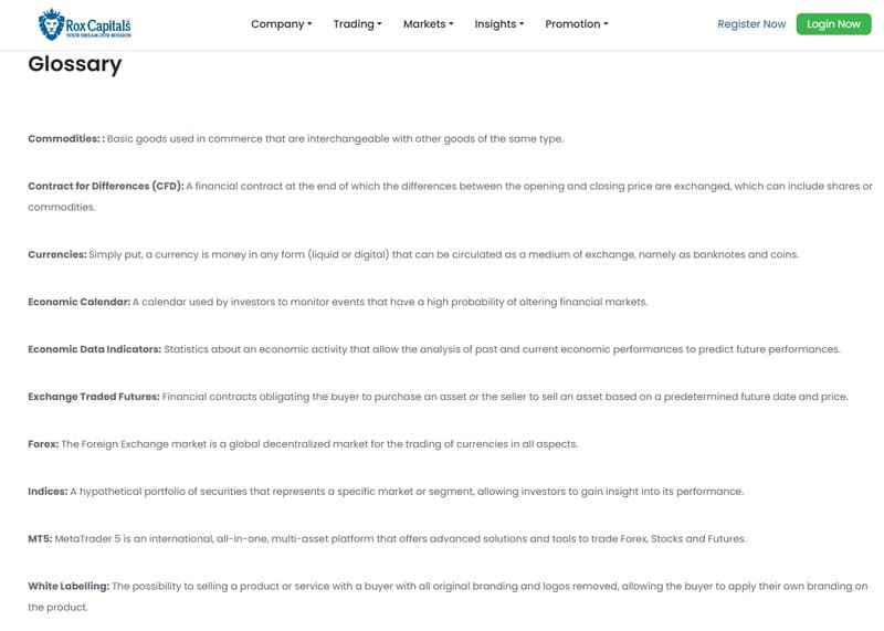 Glossary