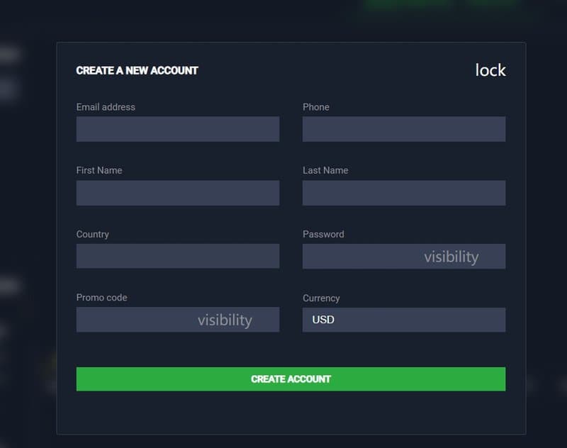 Obrbanc's account registration process