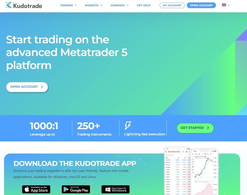 Kudotrade 사용 거래 소프트웨어