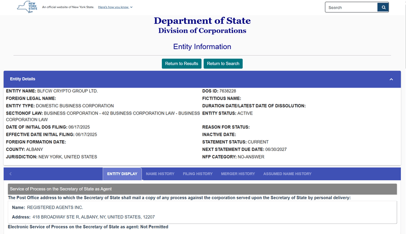 NEW YORK STATE Query Result