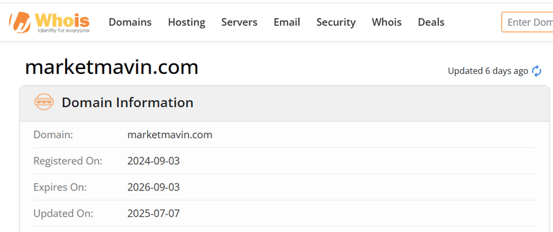 ผลการค้นหา Whois