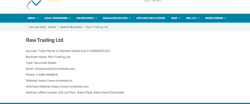 Raw Trading Ltd FSA