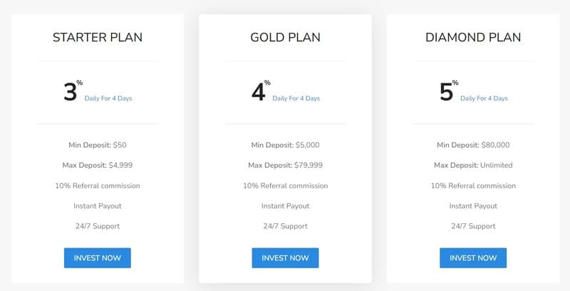 COIN GROW INVESTMENT's account types