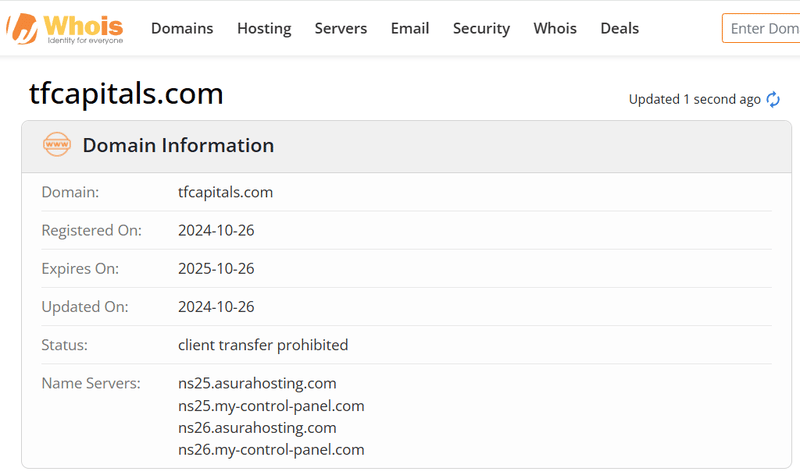 Whois 질의 결과