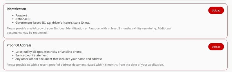 Tickmill account opening documents