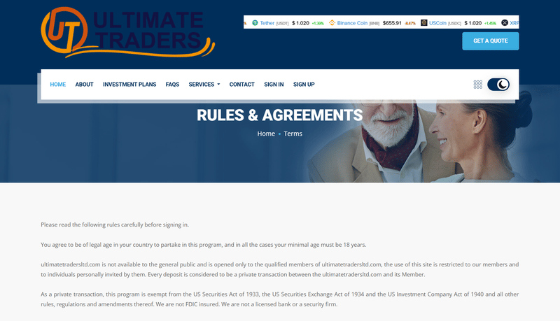 Platform Claimed Legal Terms