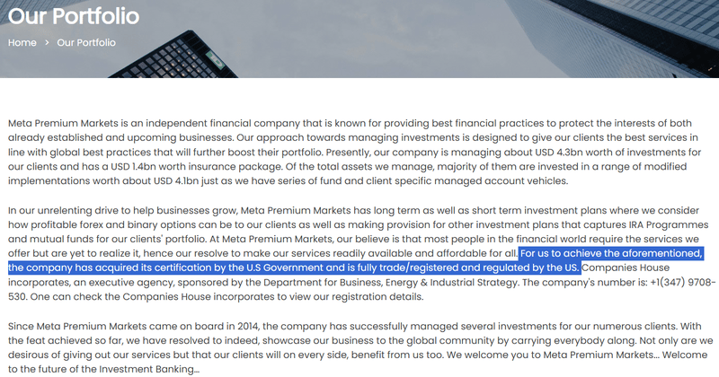 Website's financial regulation claims
