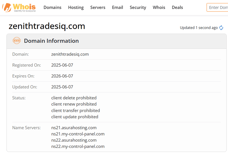 Whois Query Result