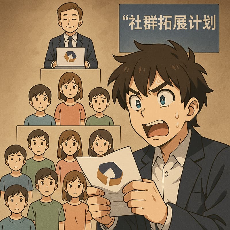 所谓的“社群拓展计划“就是传销