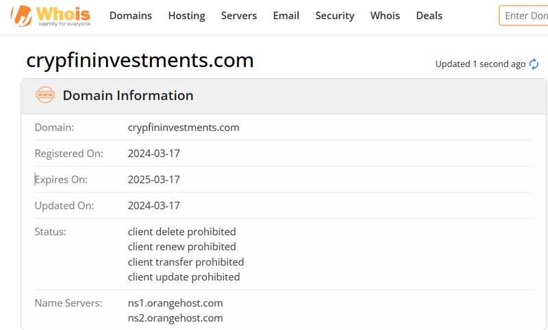 ผลการค้นหา Whois