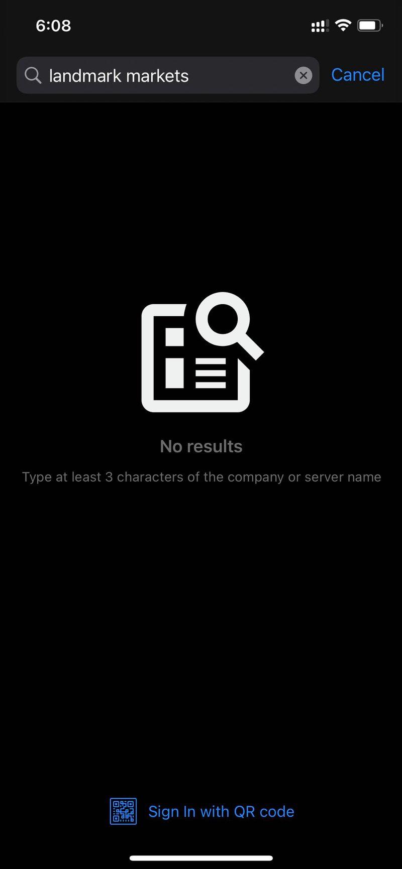 Unable to find Landmark Markets' server in MT5 software