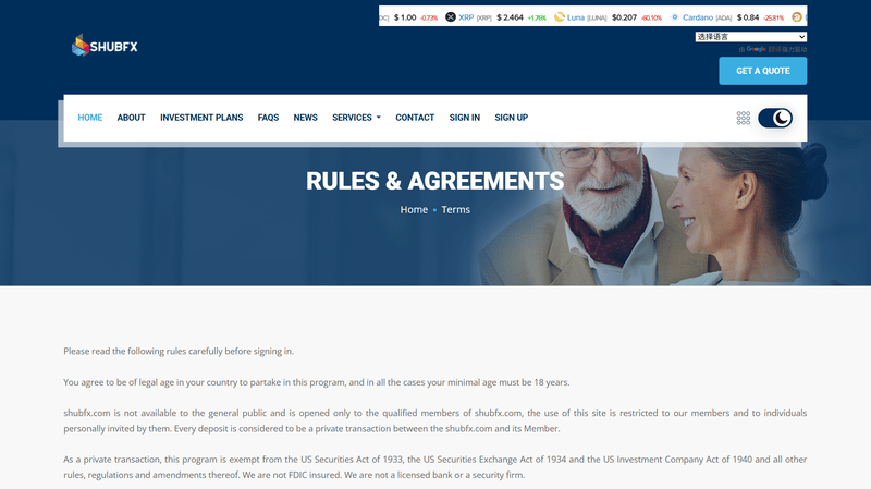 Platform's Legal Terms Claims
