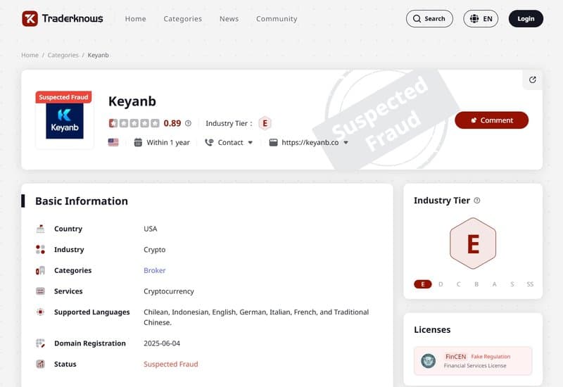 Keyanb scam platform