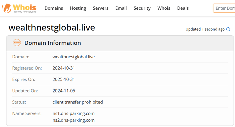 Whois Query Result