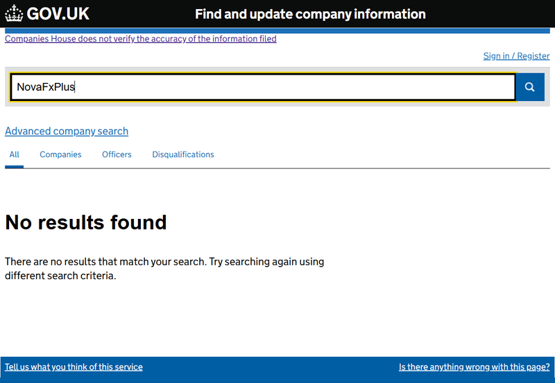 Companies House Query Result