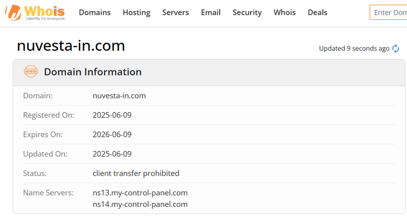 Whois Query Result