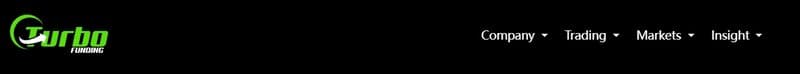 Turbo Funding Homepage Header with Four Categories