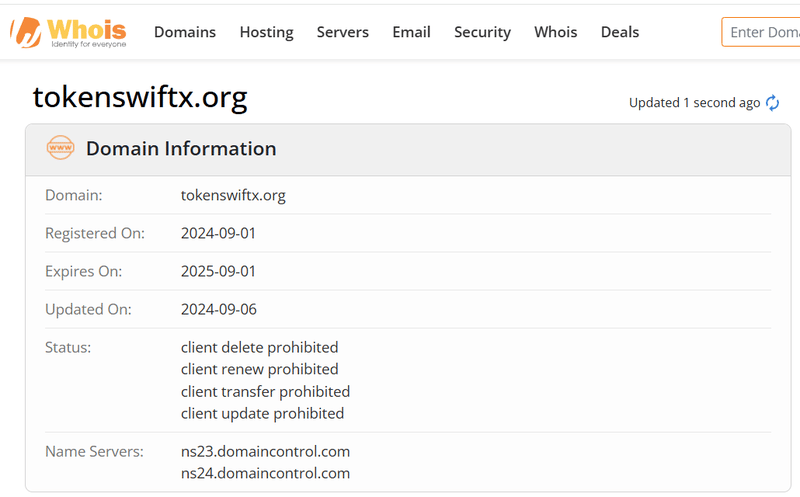 Kết quả tra cứu Whois