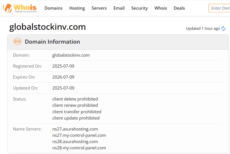 Whois Query Result