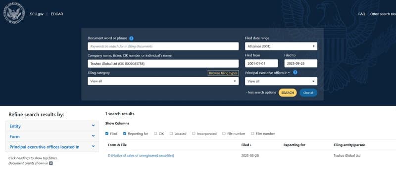SEC registration