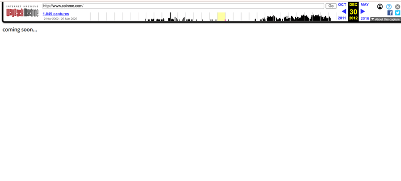 Wayback Machine 2012 Page