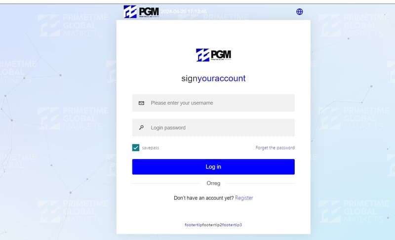 PGM account opening process 2