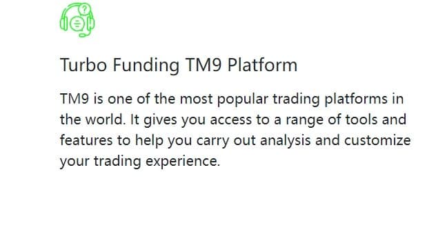 Turbo Funding's trading software