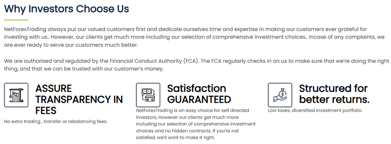 Financial Regulatory Claims on Website
