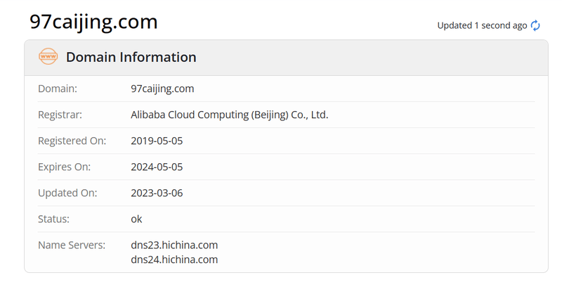 久期财经whois.com域名年限数据