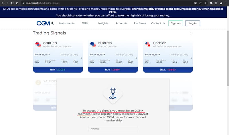 Información sobre otros servicios en el sitio web 1