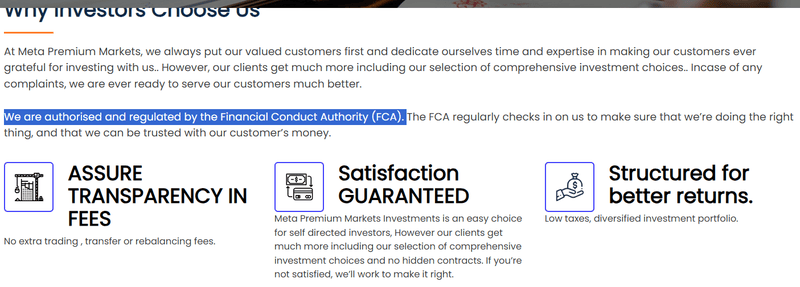 Website's financial regulation claims