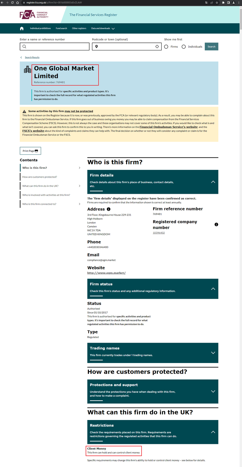 Consulta de información de regulación en el sitio web