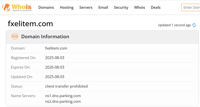 Whois Query Result